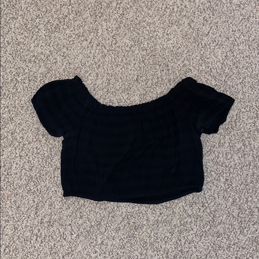 Aerie Cropped Off Shoulder Shirt